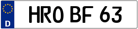 Truck License Plate